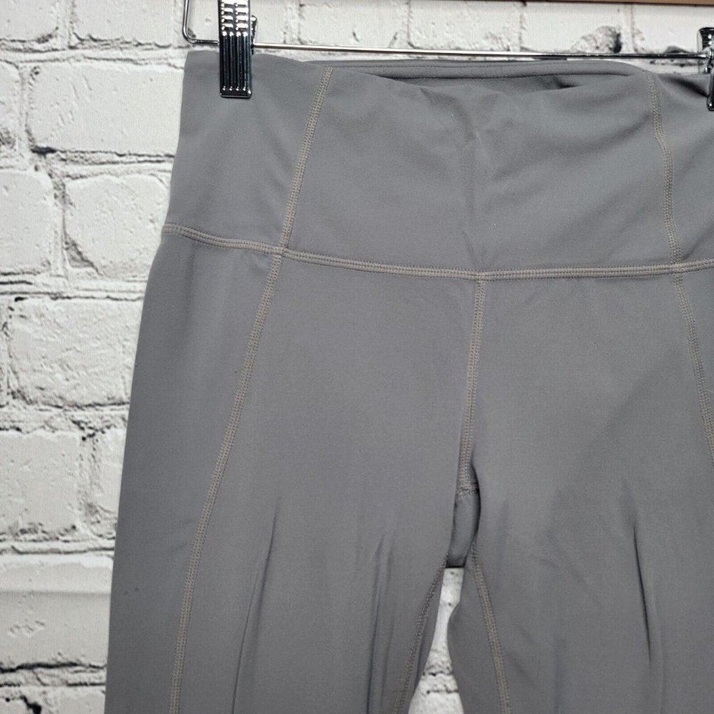 Athleta Colorblock Salutation Tight 7/8 Leggings Mid-Rise Gray Size S - Picture 5 of 15